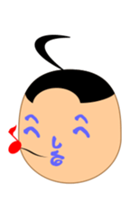 Moji-kun henohenomoheji sticker #2618715