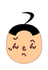 Moji-kun henohenomoheji sticker #2618716