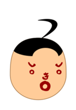 Moji-kun henohenomoheji sticker #2618717