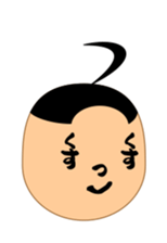 Moji-kun henohenomoheji sticker #2618720