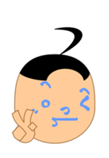 Moji-kun henohenomoheji sticker #2618726