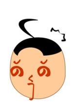 Moji-kun henohenomoheji sticker #2618727