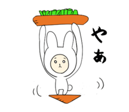 White Rabbit stamp sticker #2619377