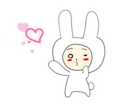 White Rabbit stamp sticker #2619388