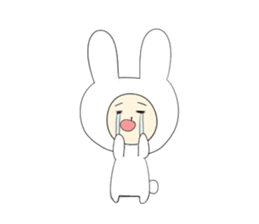 White Rabbit stamp sticker #2619390