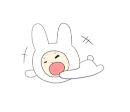 White Rabbit stamp sticker #2619401