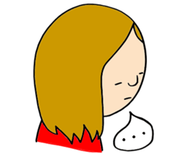 My girlfriend in daily life sticker #2619992