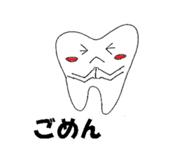 Mr.tooth hello sticker #2620059