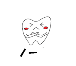 Mr.tooth hello sticker #2620060