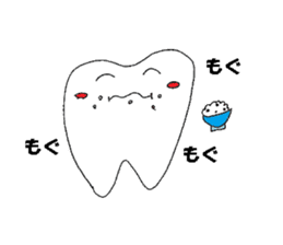 Mr.tooth hello sticker #2620074