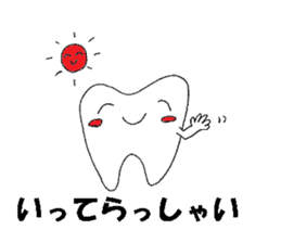 Mr.tooth hello sticker #2620075