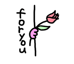 Take a peek rabbit sticker #2620345