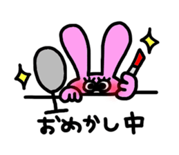 Take a peek rabbit sticker #2620363