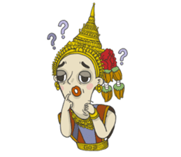 Nang-Rum (thai traditional dancer) sticker #2620406