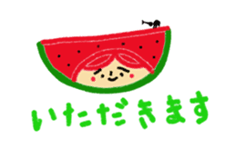 Taremayu Suzuchan vesetables & fruits sticker #2621571