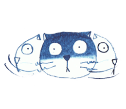 MUMU CAT & FISH sticker #2621903