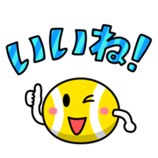 tennis ball sticker #2622376