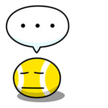 tennis ball sticker #2622405