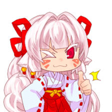 hyakko tan the fox girl sticker #2622769