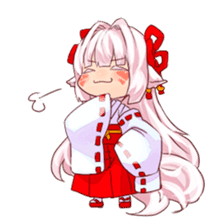 hyakko tan the fox girl sticker #2622774