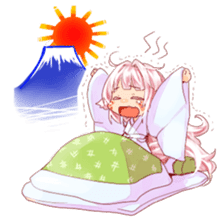 hyakko tan the fox girl sticker #2622777