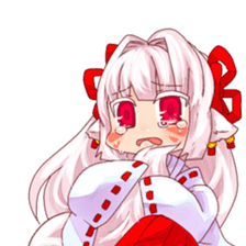 hyakko tan the fox girl sticker #2622784