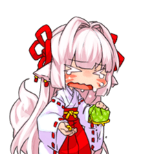 hyakko tan the fox girl sticker #2622787