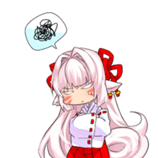 hyakko tan the fox girl sticker #2622788