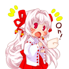 hyakko tan the fox girl sticker #2622791