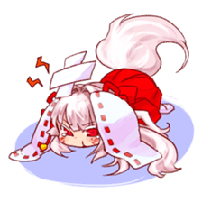 hyakko tan the fox girl sticker #2622793