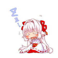 hyakko tan the fox girl sticker #2622801