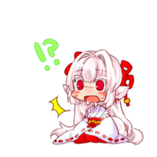 hyakko tan the fox girl sticker #2622802