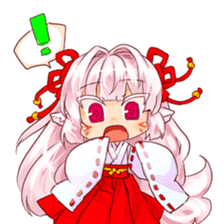 hyakko tan the fox girl sticker #2622808
