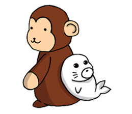 Nana-chan and Shiro-chan sticker #2623565