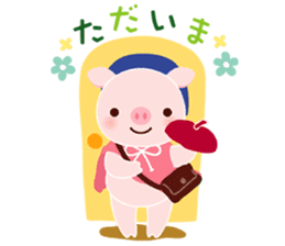 pink pig<MOKO> sticker #2623743