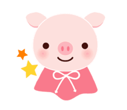 pink pig<MOKO> sticker #2623756