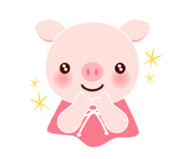 pink pig<MOKO> sticker #2623758