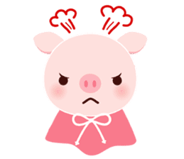 pink pig<MOKO> sticker #2623759