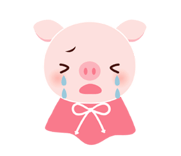pink pig<MOKO> sticker #2623761