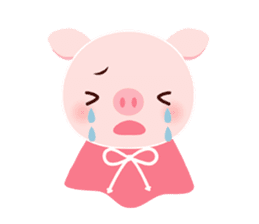 pink pig<MOKO> sticker #2623761