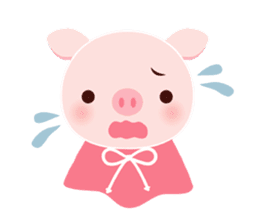 pink pig<MOKO> sticker #2623762