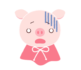 pink pig<MOKO> sticker #2623764