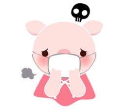 pink pig<MOKO> sticker #2623765