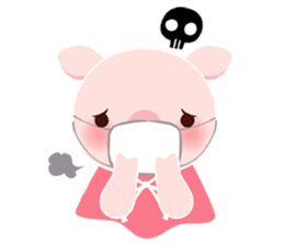 pink pig<MOKO> sticker #2623765