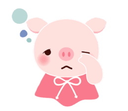 pink pig<MOKO> sticker #2623767