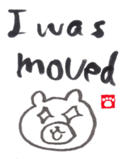 Face Bear-brush English ver.- sticker #2624158