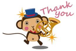 Saru Saru musica sticker #2624458