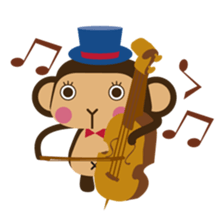 Saru Saru musica sticker #2624461