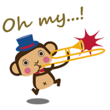 Saru Saru musica sticker #2624485