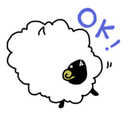 the fluffy sheep sticker #2626130